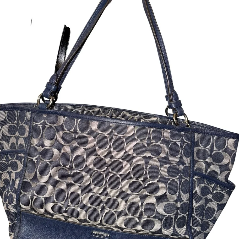 Coach Blue and Gray Women's Tote Bag - Picture 4 of 7